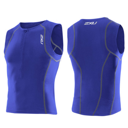 2XU Active tri singlet heren 2014 MT2716a Nautic blue/Nautic blue 2XUMT2716ABLUE